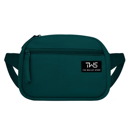 The Wallet Store Urban Trek Canvas Fanny Bag - Teal