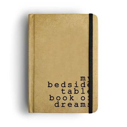 Mooch Hardcover Unruled Diaries A6 ��� My Bedside Table (K-BUFF CARTRIDGE