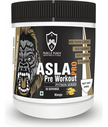 Muscle Punch Asla Pro Pre Workout  Mango 240 gm