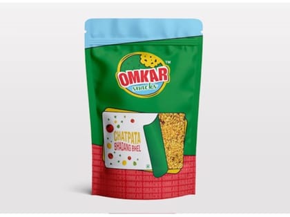 Omkar Snacks | Chatpata Bhadang Bhel  200 gms I Pack of 1 I Healthy snacks with 50% less oil I No Added Preservatives |Sev - Murmura - Puffed Rice | Chatpata - Savoury - Namkeen I
