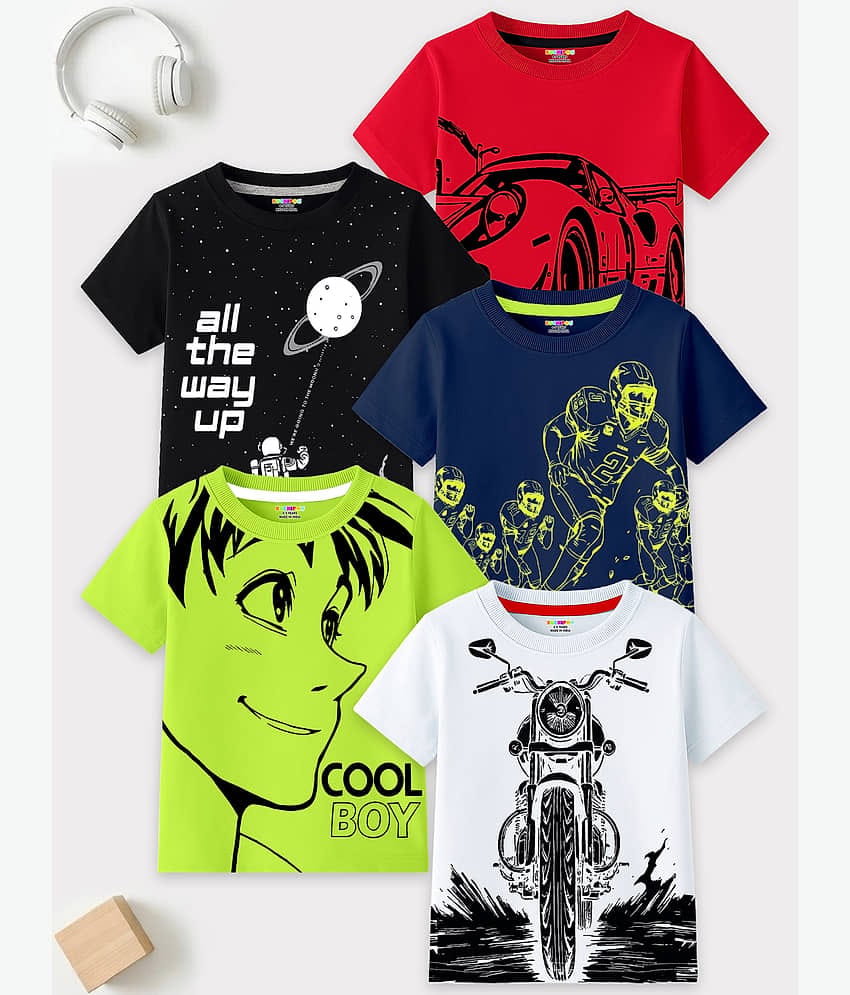 Kuchipoo Pack of 1 Boys Cotton Blend T-Shirt ( Multicolor3 )