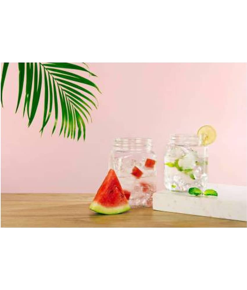 CROCO JAR Glass Spice Container Set of 6 1400 mL