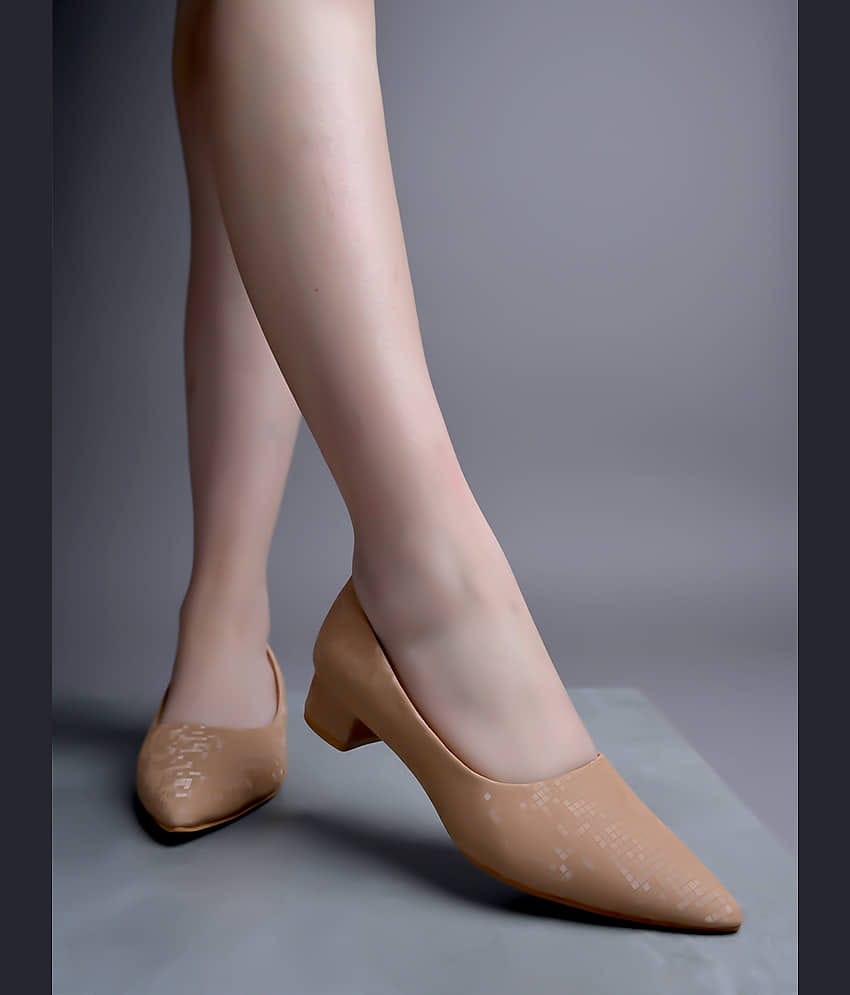 Stylestry Tan Women's Pumps Heels