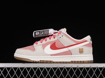 NikeSB Dunk Low 85 Double Swoosh Sail - Red/Pink-Euro 41