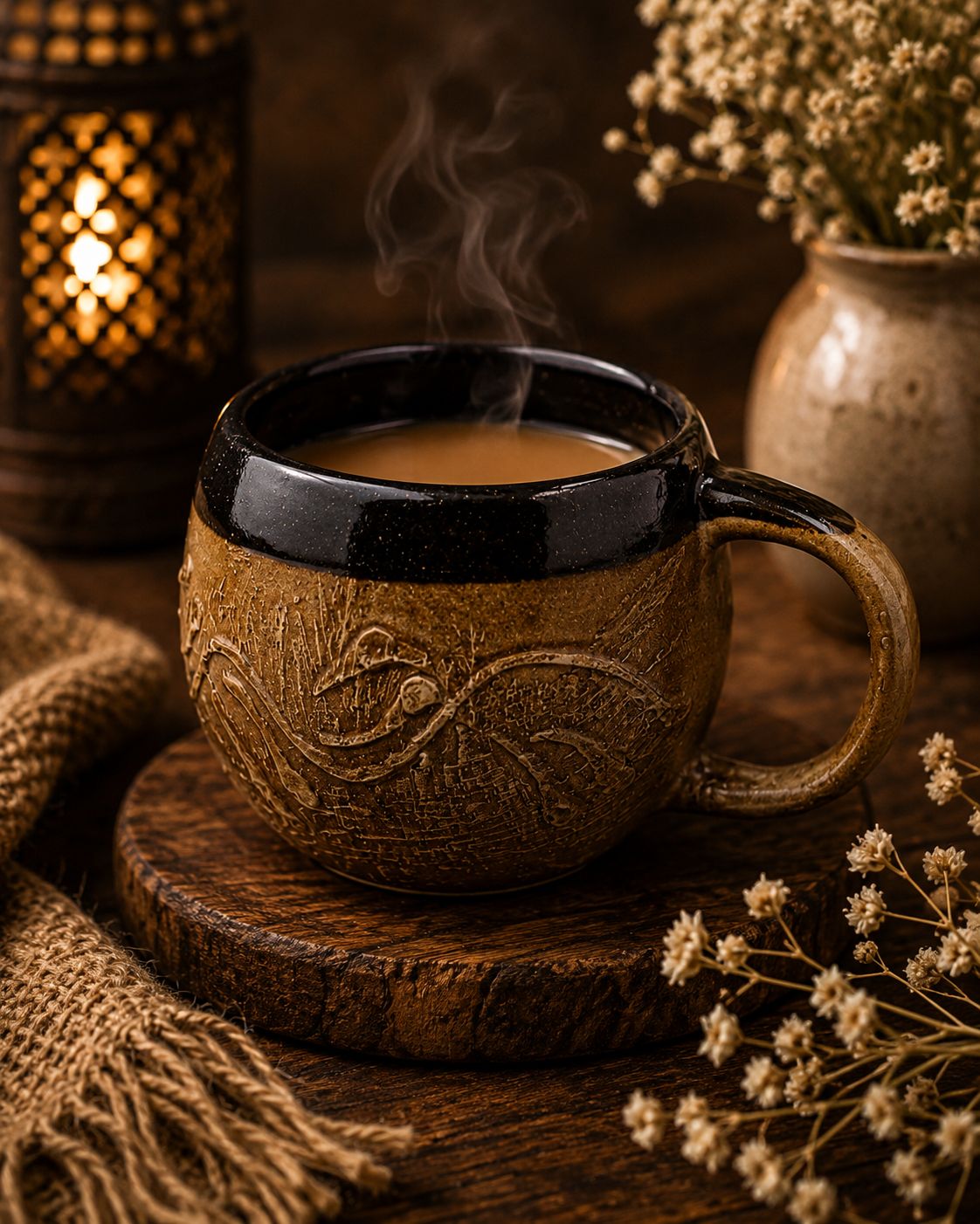 Dark Brown Tea / Coffee Mug