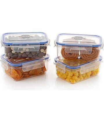 iView kitchenware Lunch Box/Grocery Plastic Transparent Food Container (Set of 4)