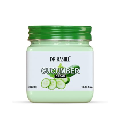 DR.RASHEL Cucumber Face And Body Cream For Women and Men (380 Ml) | All Skin Types |Soft and Healthy Skin | Repairing & Nourishment | Deep Hydration & Moisturization | 100% Vegan | Paraben Free DR.RASHEL Cucumber Face And Body Cream For Women and Men (38