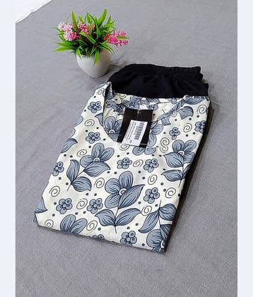 Ethnicbasket Crepe Printed Kurti With Pants Women's Stitched Salwar Suit - Grey ( Pack of 1 )