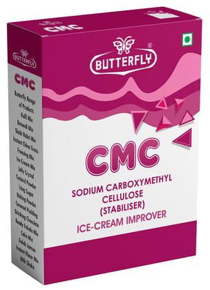 Butterfly C.M.C. (Size - Box Pack 25 g) by Butterfly Dessert Mixes and Bakery Needs. Butterfly C.M.C. (Size - Box Pack 25 g) by Butterfly Dessert Mixes and Bakery Needs.