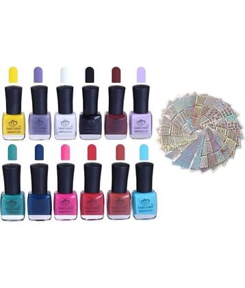 Looks United - Multi Glossy Nail Polish ( Pack of 15 )
