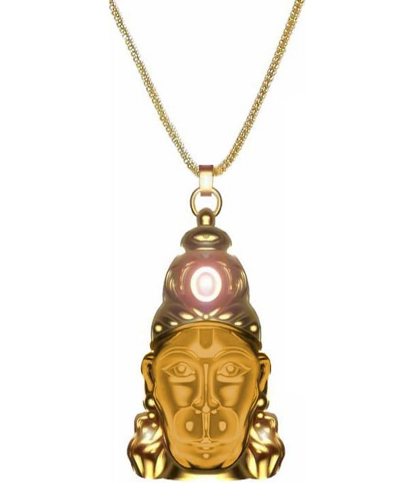 Shivansh Hanuman Chalisa Yantra with Gold Platted Chain