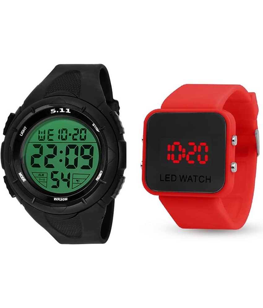 DECLASSE - Red Resin Digital Men's Watch