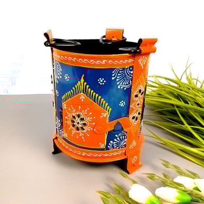 Sigri Showpiece | Decorative Hand Painted Sigdi - For Home, Living Room, Hotel, Restaurants, Resorts Decor & Gifts - 8 Inch-Blue