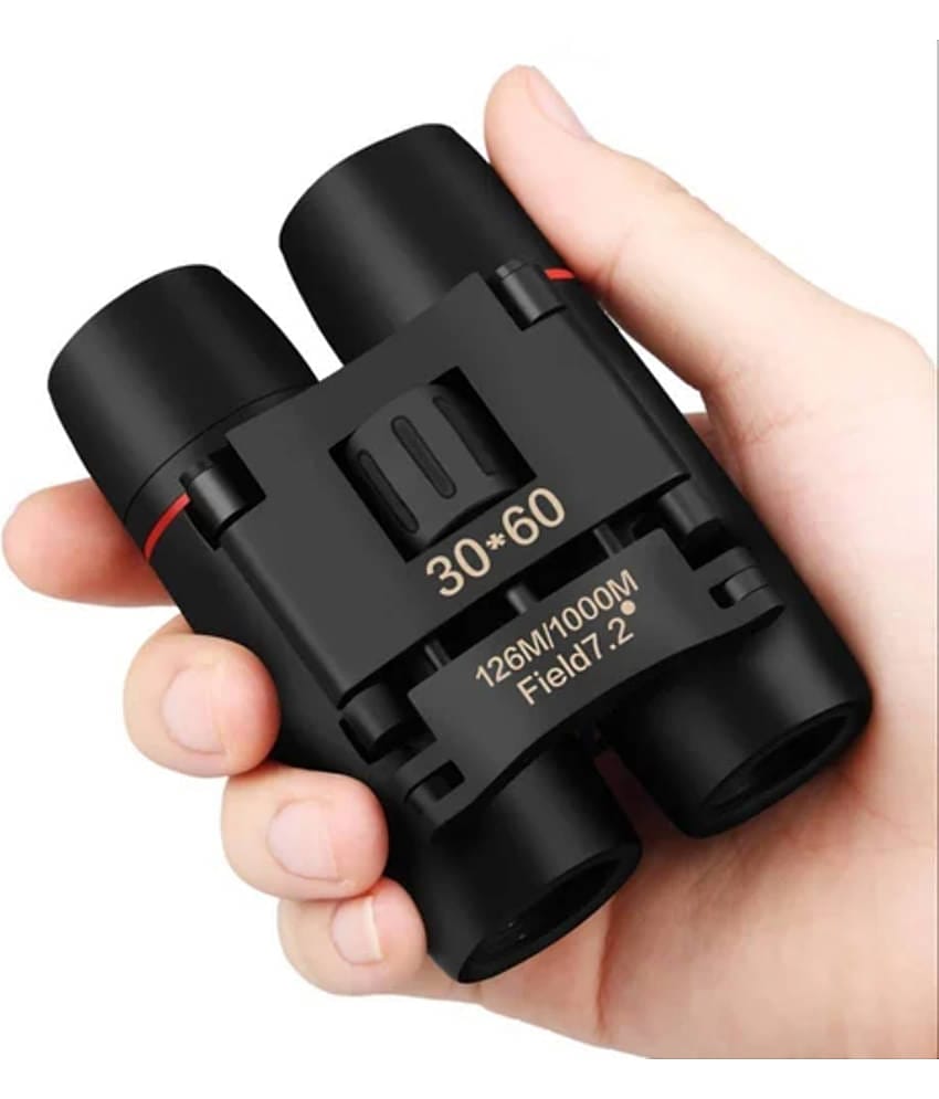 JGG Jain Gift Gallery Sakura 30X60 Foldable HD Professional Binoculars for Sports, Hunting, Camping for Bird Watching with Strap & Pouch Outdoor Binoculars Binoculars  (15 mm , Black)