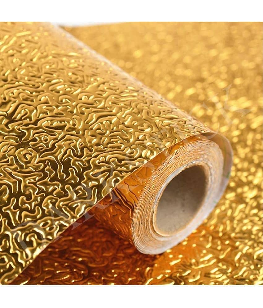 Geeo Gold Foil Wallpaper 60cm x 2m (Pack of 1)