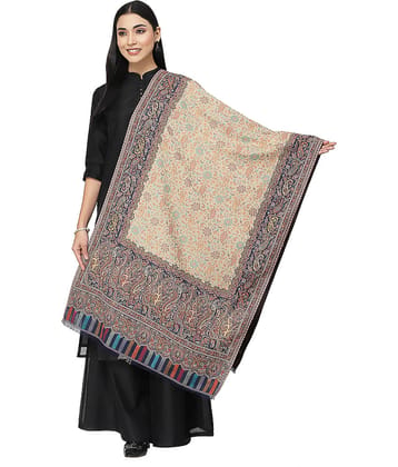 Anekaant Beige Self Design Shawl - ( Pack of 1 )