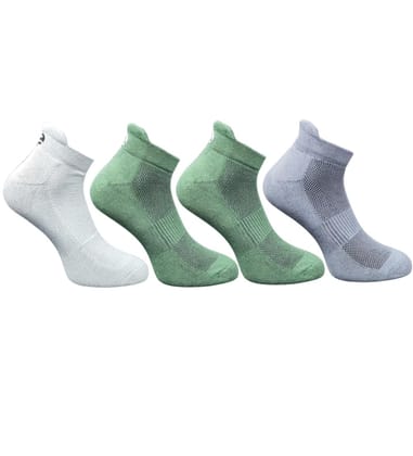4_Pair Set Unisex Casual Cotton Printed Ankle Length Socks (Multicolor)-PID63451 4_Pair Set Unisex Casual Cotton Printed Ankle Length Socks (Multicolor)-PID63451