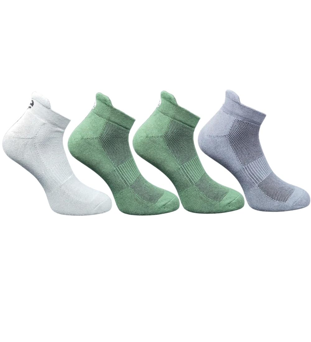 4_Pair Set Unisex Casual Cotton Printed Ankle Length Socks (Multicolor)-PID63451