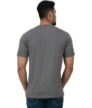 Cotstyle Pack of 1 Cotton Regular Fit Men's T-Shirt ( Grey )