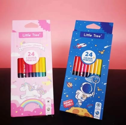 Coloured pencils (set of 24)-Blue