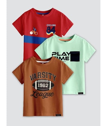 CODEZ Pack of 1 Boys Cotton Blend Polo T-Shirt ( Multi Color )