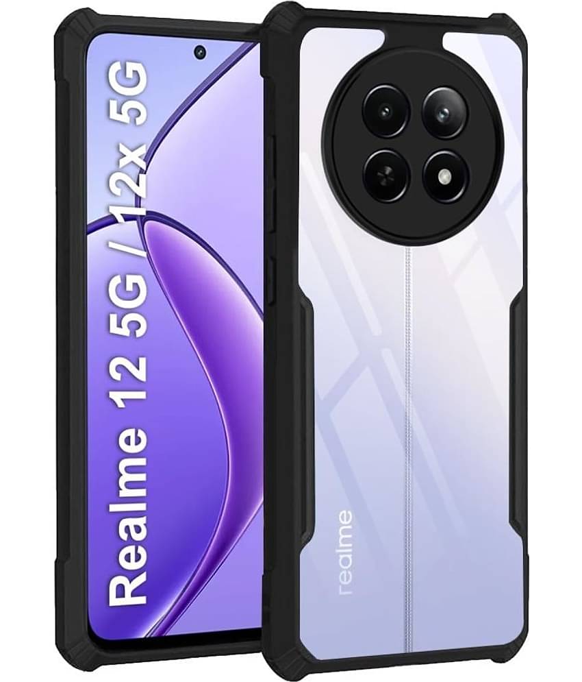 Case Vault Covers Shock Proof Case Compatible For Polycarbonate Realme 12x 5g ( Pack of 1 )