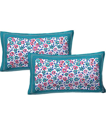 AJ Home Pack of 2 Green Pillow Cover