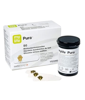 Expiry -Sep 2024Ypsomed My Life Pura 50 Strips