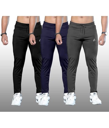 FTX Olive Green Lycra Men's Trackpants ( Pack of 3 )