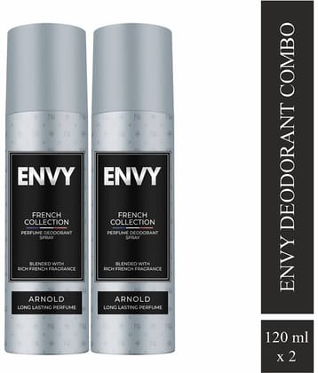 Envy Dark Deodorant Spray for Men - 140ML Each (Pack of 2)