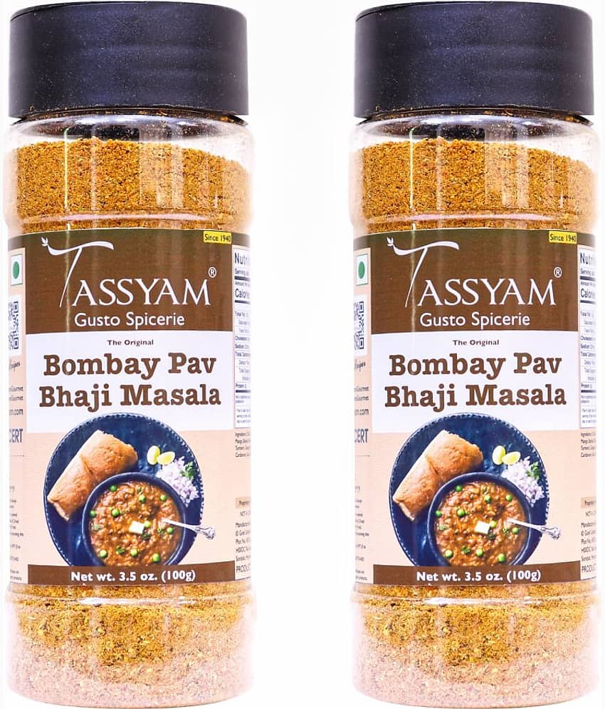 Tassyam Bombay Pav Bhaji Masala 200 gm Pack of 2