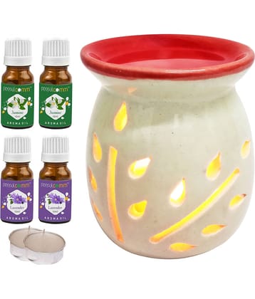 Peepalcomm Ceramic Aroma Oils & Diffusers Set - Pack of 7
