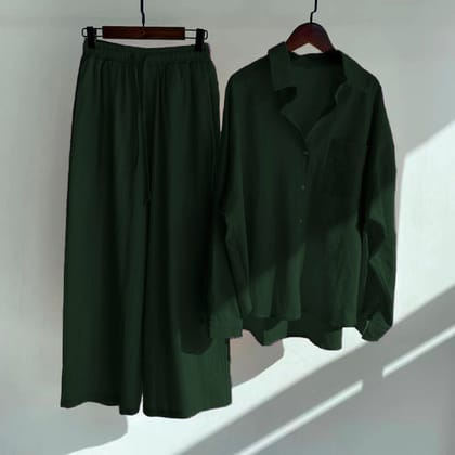 Modern and Minimalist Green Coord Set – A Must-Have Outfit-S