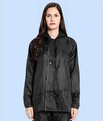 PP Kurtis Long Raincoat - Black