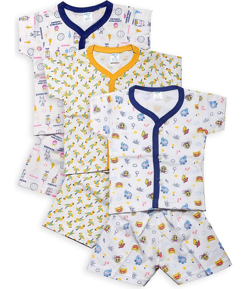 INFANT Unisex for Baby 100% Cotton T Shirts & Shorts ( Multi )