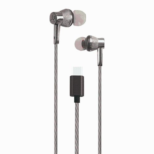 Walta Elite Trot in-Ear Type C Wired Earphone with Mic and Deep Bass HD Sound Mobile Headset with Noise Isolation, Grey