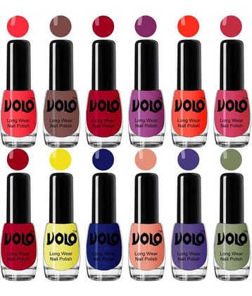 VOLO True Wear High Gloss Impresso Nail Polish Sets of 12  Multi Glossy 60 mL