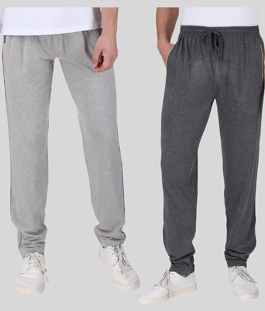 Neo Garments - Multicolor Cotton Men's Trackpants ( Pack of 2 )