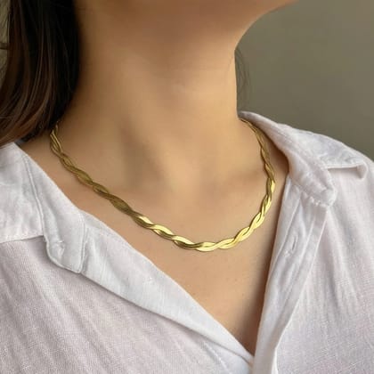 Cris-cross chain-Stainless Steel