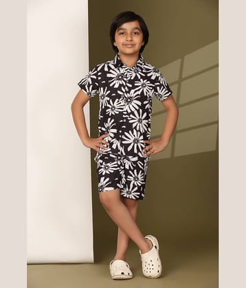 ENCIGER Pack of 1 Boys Polyester Half Sleeves Shirt ( White )