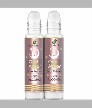 Pure Jangali Organics Oud Non- Alcoholic Below 50ml Attar ( Pack of 2 )