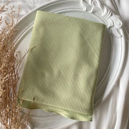 Ribbed Jersey Hijab - Lime-Lime