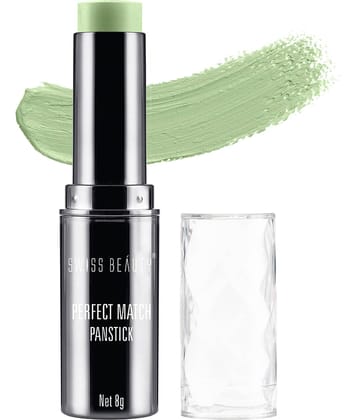 Swiss Beauty Perfect Match Panstick Concealer - (Pista Green, 8g)