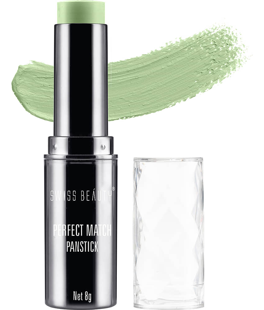 Swiss Beauty Perfect Match Panstick Concealer - (Pista Green, 8g)