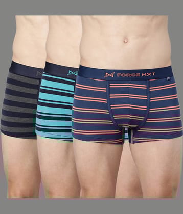 Force NXT Pack of 3 Cotton Trunks For Men's ( Multicolor )