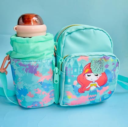 Classic Cross Body Side Bag Multiple Theme Printed Storage Bag-Mermaid