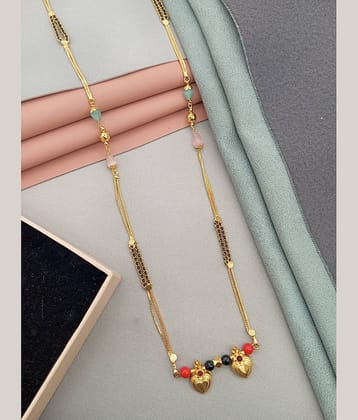 SHANKH-KRIVA Golden Mangalsutra ( Pack of 1 )