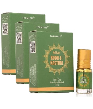 Rooh-E-Kasturi 3ml Attar 3pc. - Below 50ml