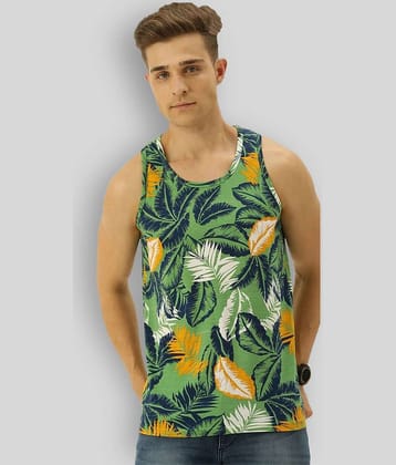 Veirdo Pack of 1 Cotton Blend Sleeveless Vest For Men ( Multicolor )