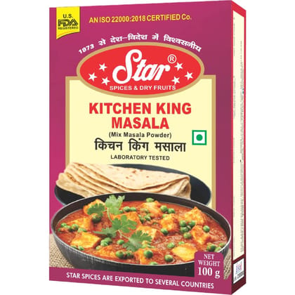 Star Spices Kitchen King Masala, 100 gm - Pack of 4